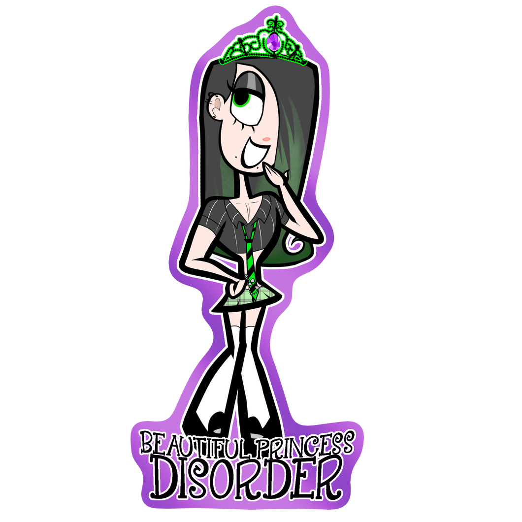 Beautiful Princess Disorder (Vending Machine Style Sticker)