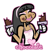 Load image into Gallery viewer, i 💗 chocolate! (Vending Machine Style Sticker)
