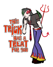 Load image into Gallery viewer, Trick with Treats (Vending Machine Style Sticker)
