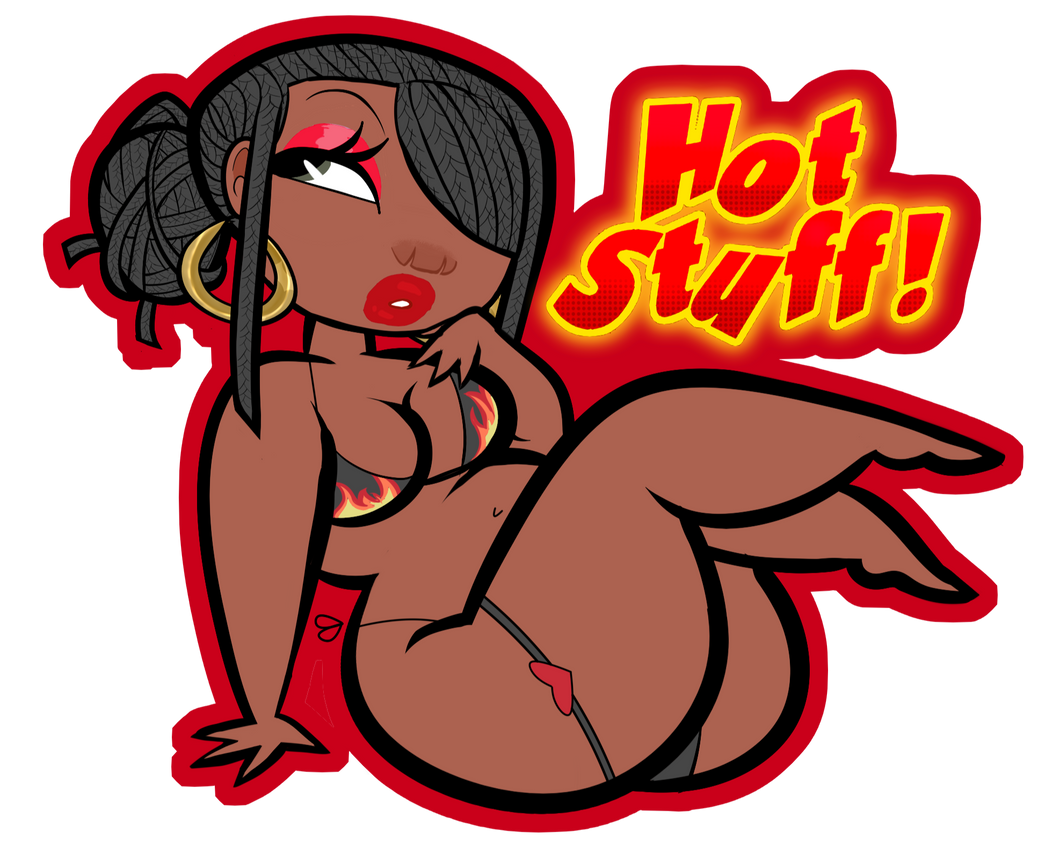 Hot Stuff (Vending Machine Style Sticker)