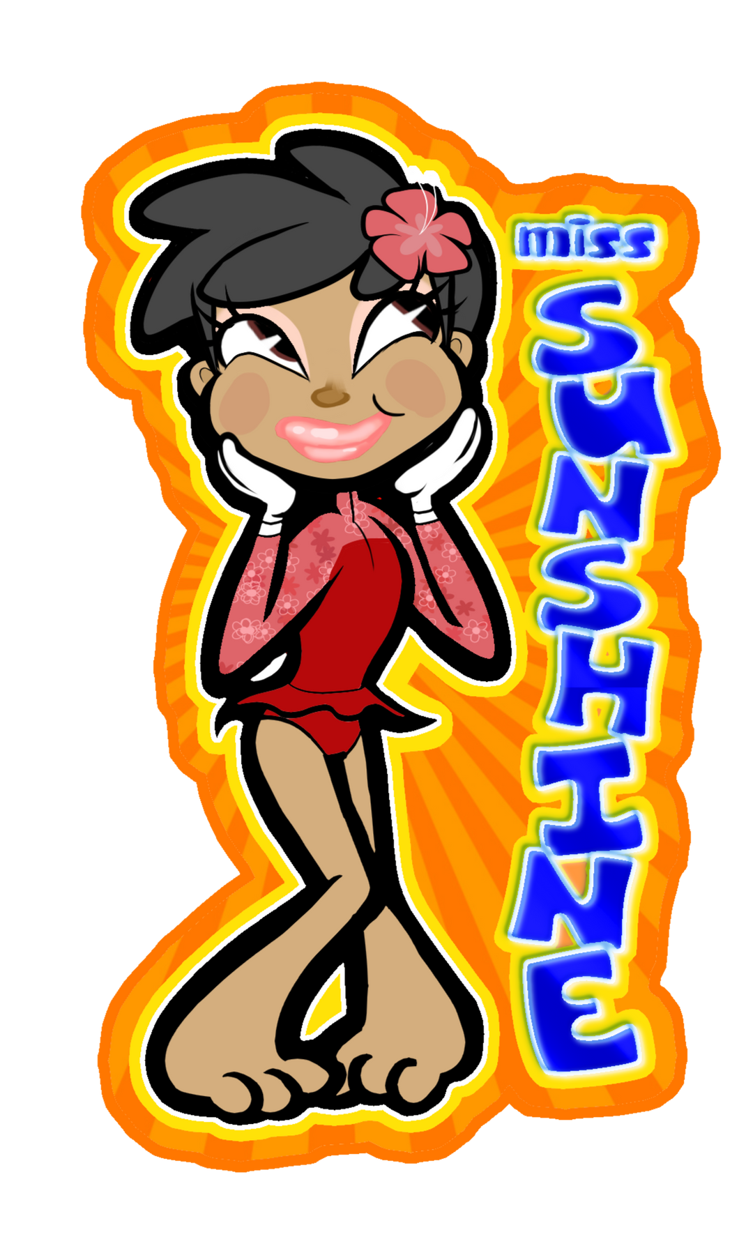 Miss Sunshine (Vending Machine Style Sticker)